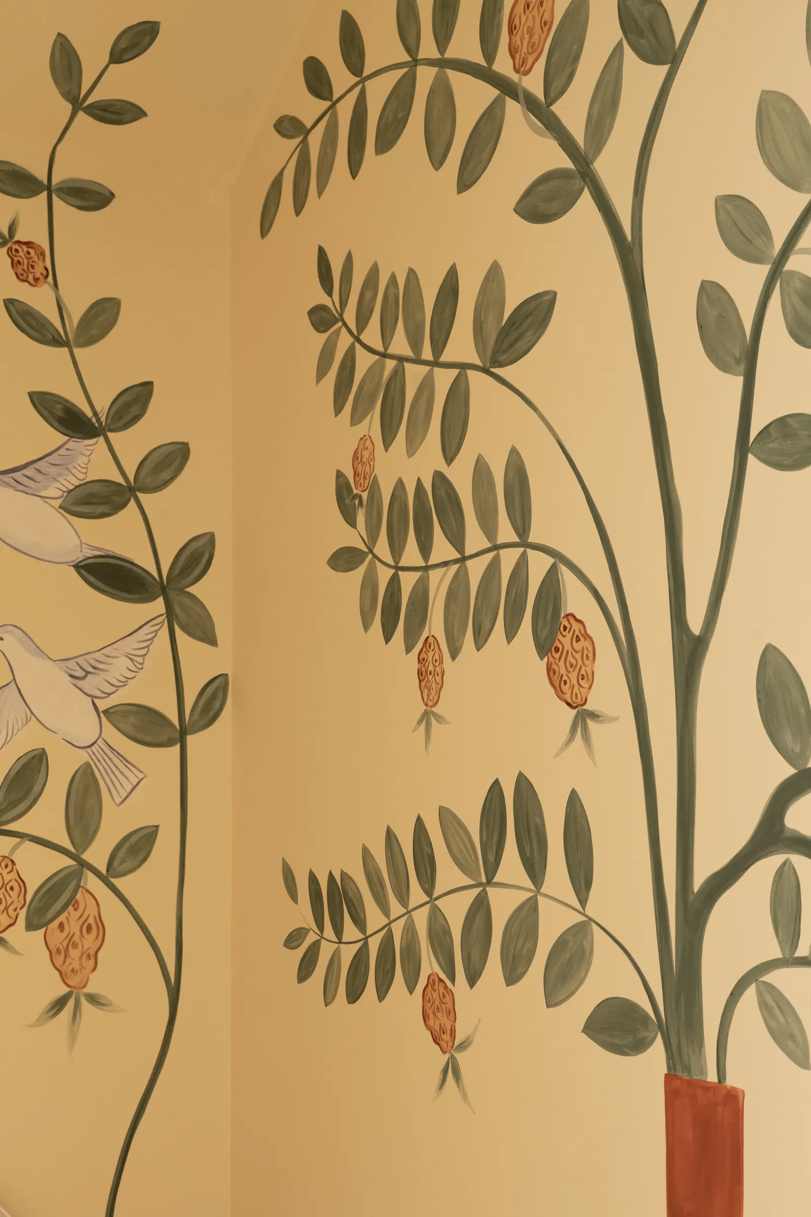 Mural chinoiserie, Chateau + Salon